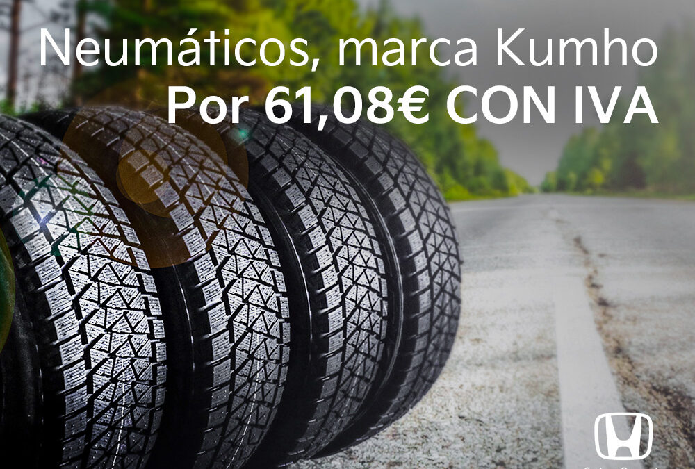 Neumáticos marca Kumho por 61,08€